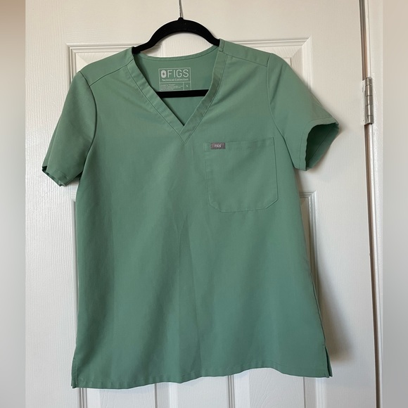 Figs Tops Figs Catarina Limited Edition Jade Green Onepocket Scrub